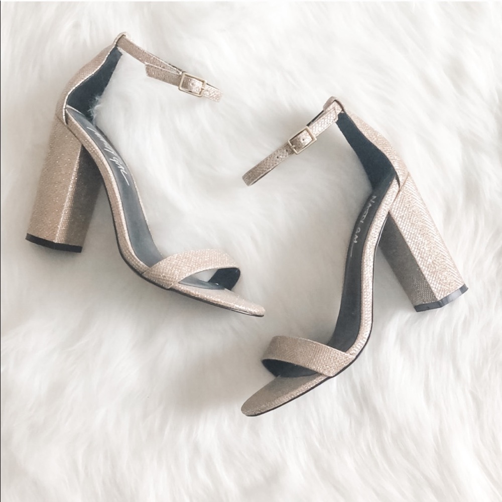 [nasty gal] gold heeled sandals